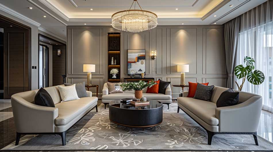 Elegant Transitional Living Room