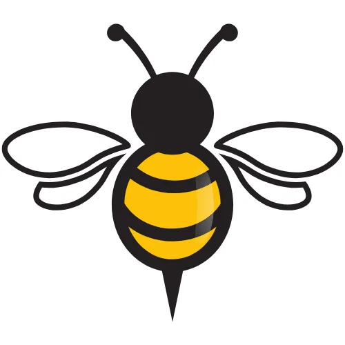 Bee color logo
