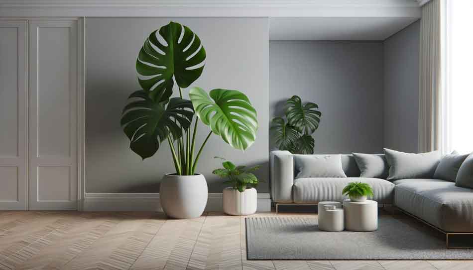 Modern large leaf house plants