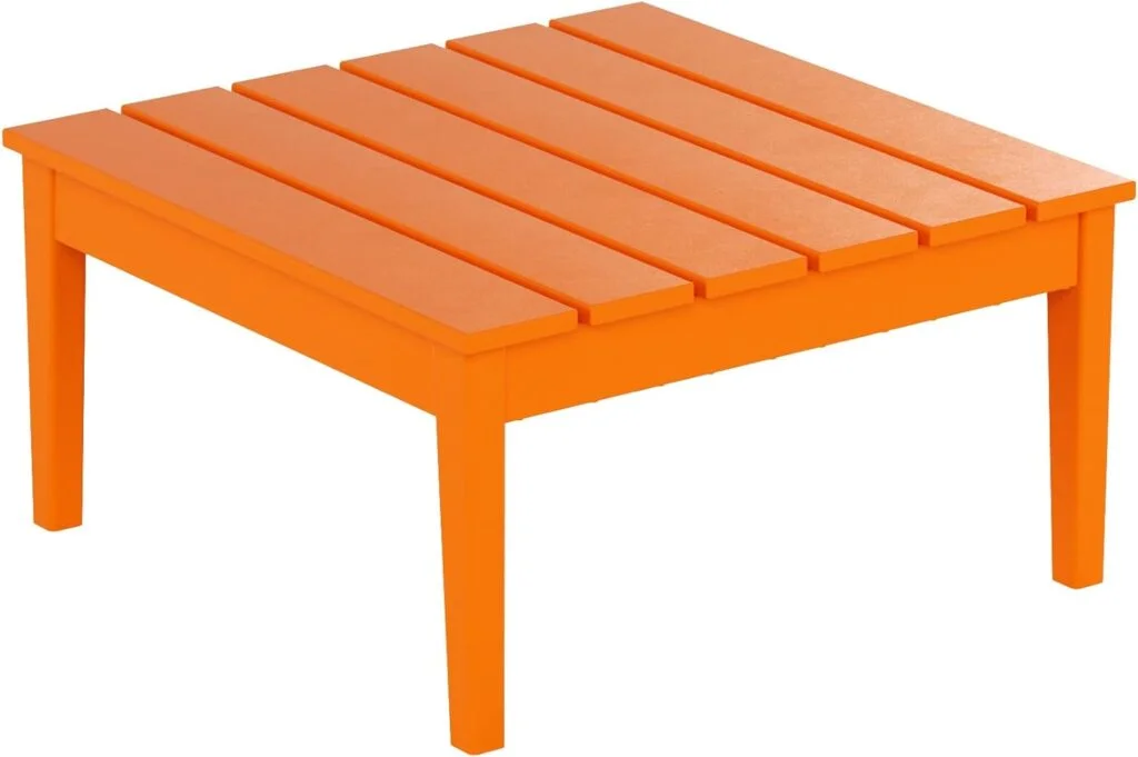 Orange square coffee table