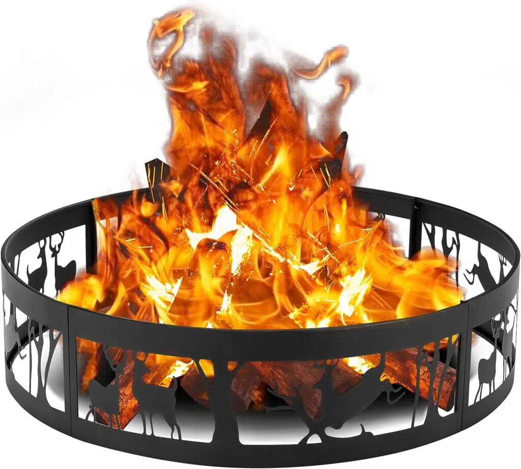 Decorative and Round Fire Pit Ring