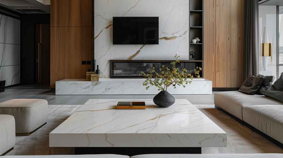 Marble fire place tile